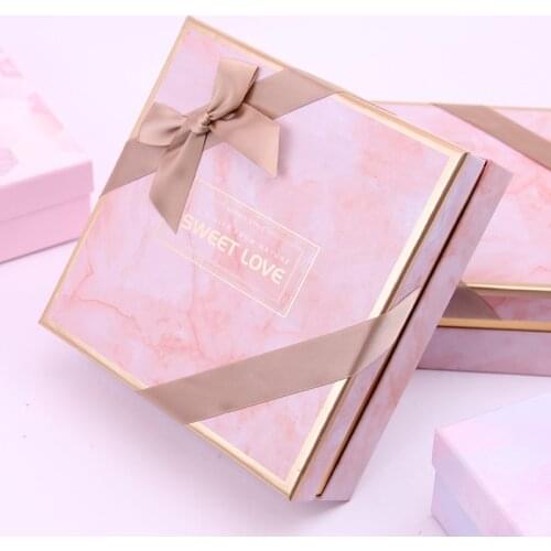 New Style Wedding Candies Box Wedding Towel Gift Box Bridesmaid Souvenir Box Pink Hipster Box Birthday Gift Box