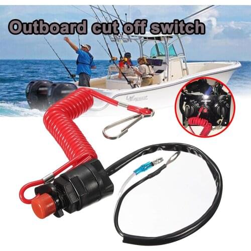 Kill Stop Outboard stop Kill Switch Cut off Switches Switch & Safety Tether Lanyard Plastic Boat Motor for Yamaha /Tohatsu