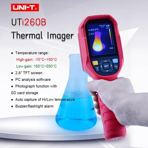 UNI-T UTi260B Industrial IR Infrared Thermal Imager Handheld Electronic USB Type C Temperature Heating Pipe Test