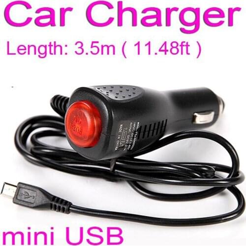 Universal USB Charger Adapter For Car DVR Camera GPS Navigation Radar detector Input 12V - 24V Ouput 5V 2A, Cable Length 3.5m