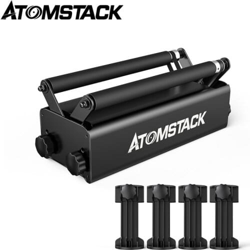 ATOMSTACK R3 24W Laser Engraving Axis Rotary Roller Device Laser Module Part For Caving Cylindrical Round Objects Cans