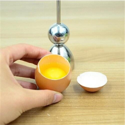 Egg Topper Egg Cracker Snipper Stainless Kitchen Tool Steel Cutter Opener scissor tijera Clipper shell Boiled Cooked GQ