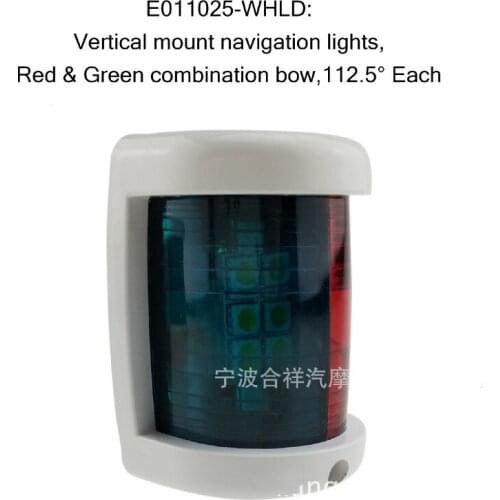 1Pc Red & Green Marine LED Navigation Light Mini Navigation Signal Light Lamp Sailing Signal Light for Boat Ship Yacht accessory