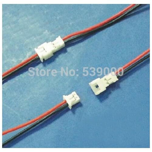 10pair Micro JST 1.25mm 2-Pin Connector plug Male Female With Wire