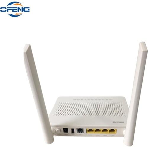 4PCS HUWEI EG8145V5 Gpon ONU ONT FTTH 4GE+1TEL+1USB+WIFI 2.4G/5G With English modem router bare metal+ adapter