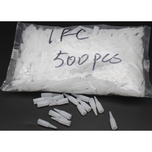 500 pcs tattoo caps needle tips for permanent makeup tattoo machine Traditional needle Nozzle