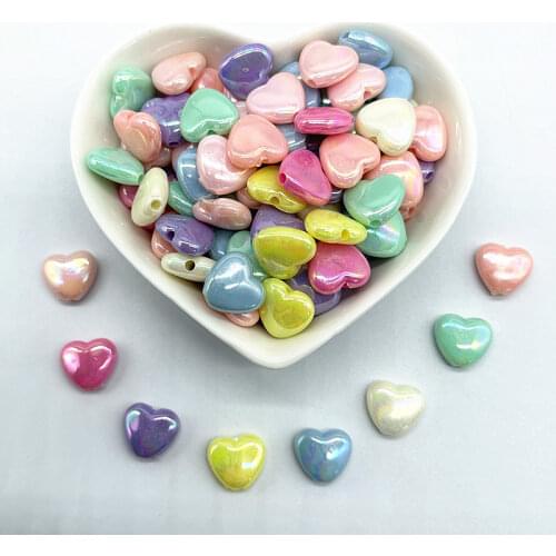 30pcs/lot AB Color Acrylic Beads Loose Spacer Beads for Jewelry Making DIY Handmade Bracelet