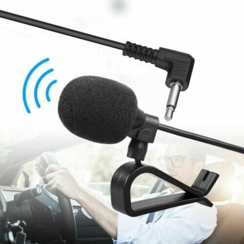 Car audio microphone clip jack plug microphone stereo microphone wired suitable mini For car external professionals radio D E0J3