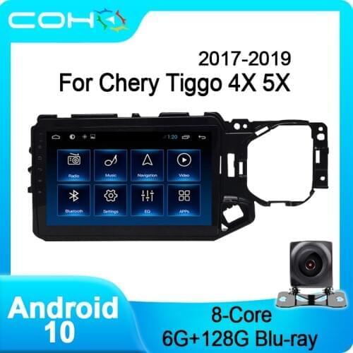 COHO For Chery Tiggo 4X 5X 2017-2019 Car Stereo Multimedia Player Autoradio Android 10.0 8-Core