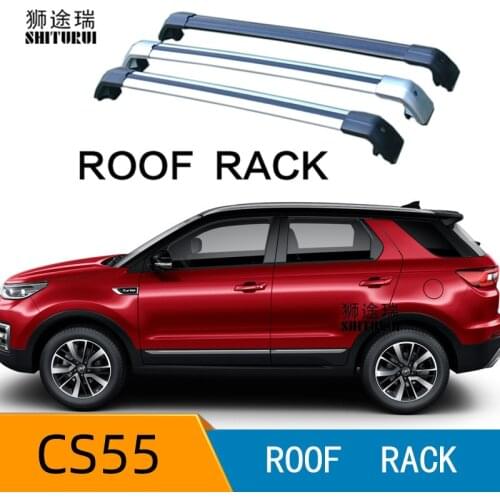 2Pcs Roof bars For changan cs55 2017 2018 2019 2020 Aluminum Alloy Side Bars Cross Rails Roof Rack Luggage CUV SUV LED