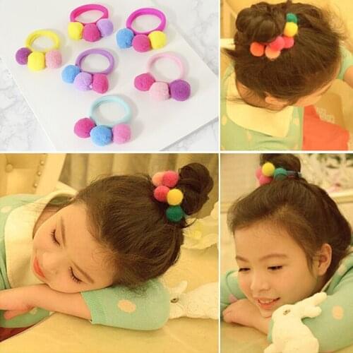 Kids Girls Elastic Hair Bands Rope Little Girls Fashion Hair Ties Holder Head Band Hairwear