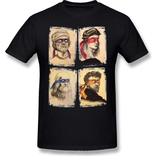 Science T Shirt Science Turtles T-Shirt Men Cotton Male Tee Shirt Print Casual Short-Sleeve Plus Size Awesome Tshirt Streetwear