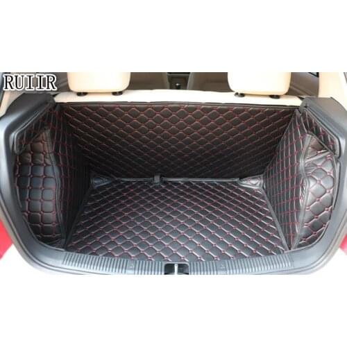 Good quality! Special trunk mats for Skoda Fabia 2014-2008 waterproof cargo liner mats boot carpets for Fabia 2009,Free shipping