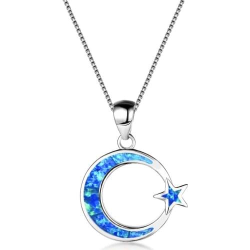 Exquisite Necklaces Fashion Star Moon Geometric Pendant Necklace Statement Bohemian Jewelry For Women Accessories