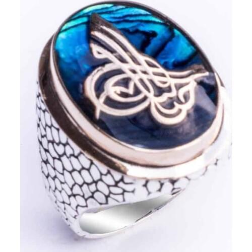 925 sterling Silver Ottoman Tuğralı Male Ring
