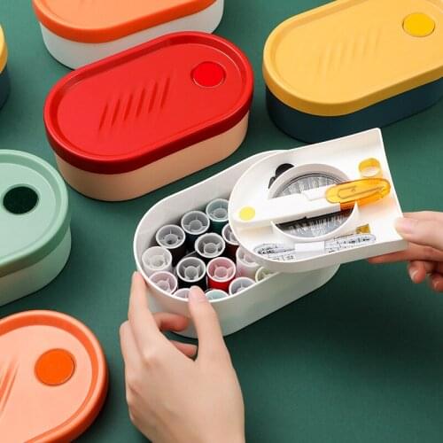 Sewing Box 31Pcs Multi-function Travel Sewing Kit Stitch Needle Thread Storage Bag Fabric Craft Mom Xmas Gift Sewing Set