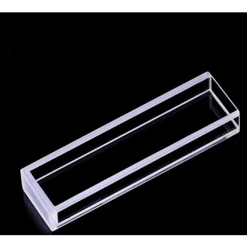 Quartz fluorescence colorimetric cup 5mm high light transmittance acid-base melting 1.75ml uv four-pass colorimetric cup 1 pcs