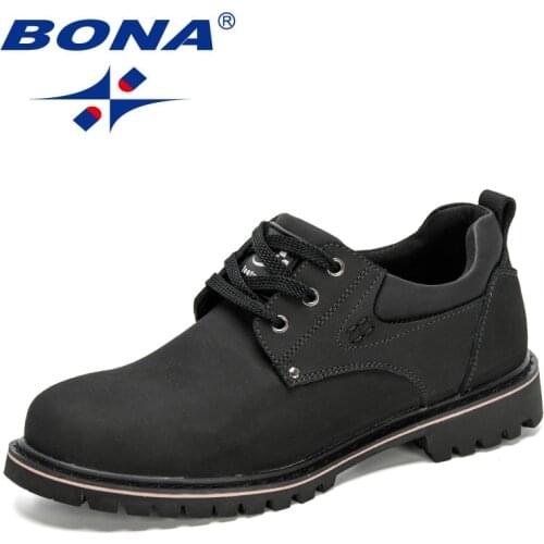 BONA 2021 New Designers Nubuck Work Shoes Men Sneakers Puncture-Proof Safety Shoes Man Indestructible Work Boots Mansculino