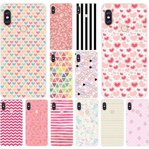 144H Stripes Princess Soft Silicone Tpu Cover phone Case for xiaomi redmi 6 pro 5 plus note 6 pro 4 4x mi 8