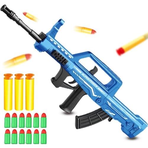 Type 95 Soft Rubber Bullet Manual Toy Rifle Gun Military Model Toy Airsoft Pneumatic Gun For Kids Boys Outdoor Games