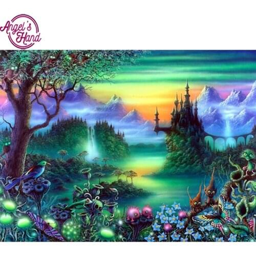 Full square diamond 5D DIY diamond embroidery Dream forest diamond painting Cross Stitch Rhinestone mosaic home decoration CX
