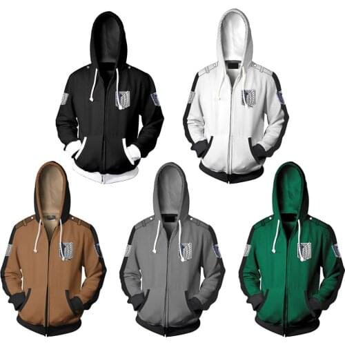 Attack on Titan copsplay hoodies Sweatshirts men women Anime Cosplay Costumes jacket coats sweatshirt