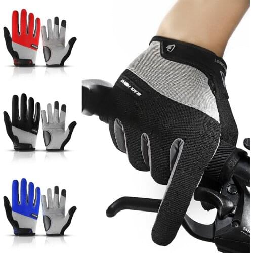 Cycling Gloves Touch Screen MTB Bike Gloves Sport Shockproof Full Finger Reflective Winter Spring Bicycle Motorcycle Glove Men