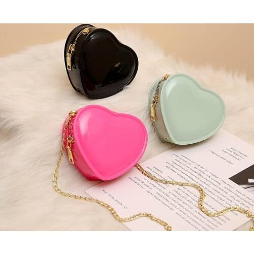 Girls Jelly Purses and Handbags 2020 Candy Color Crossbody Bags for Women Children Small Heart Wallet Bag Ladies HandBag