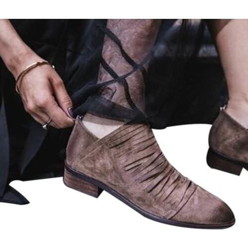2021 Women Fashion Ladies Pointed Toe Pumps Flock Shallow Shoes Loafers Square Heel Hollow Out Casual Shoes Spring Women Pumps