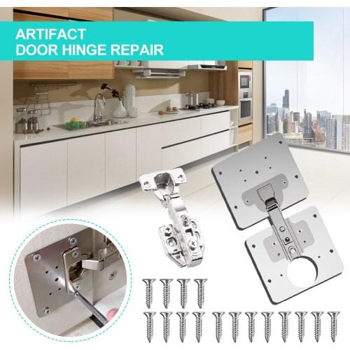 1/3pcs Hinge Repair Plate For Cabinet Furniture Drawer Window Stainless Steel Plate Repair Accessory Hardware Furniture Hinges