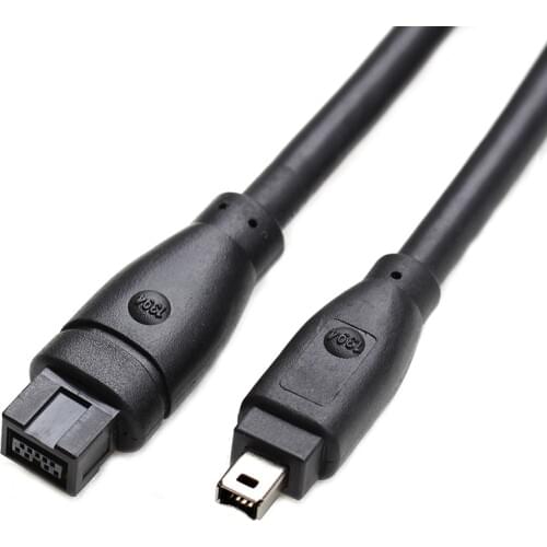 1pc. Fire-wire IEEE 1394 Cable 9PIN TO 4PIN 1394 . 400 To 800 Fire-wire Cable for DV