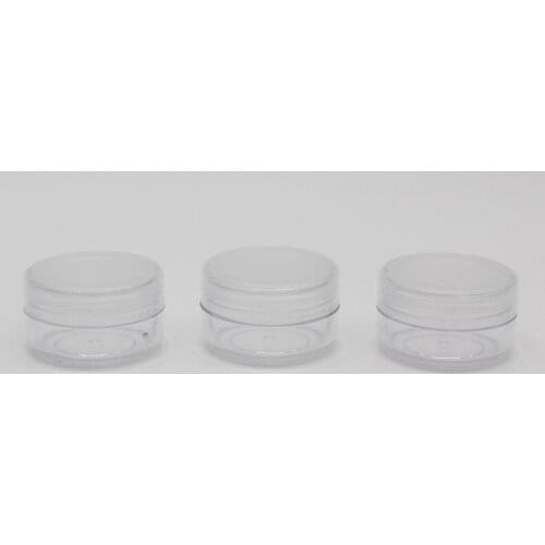 10g 100pcs Empty Clear Sample Mask Cream Containers Box Plastic Bottles Jars For Cream Cosmetic Packaging ,10ml Empty Clear Tin
