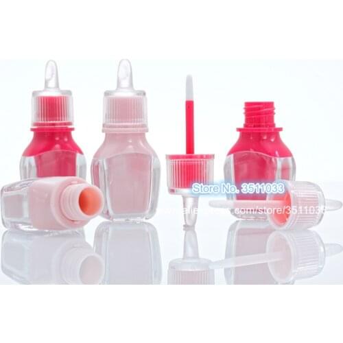 10pcs 30pcs 50pcs Empty Pink Lip Gloss Bottle Rose Red Plastic Liquid Lipstick Storage Container Cute Lip Gloss Packaging Bottle