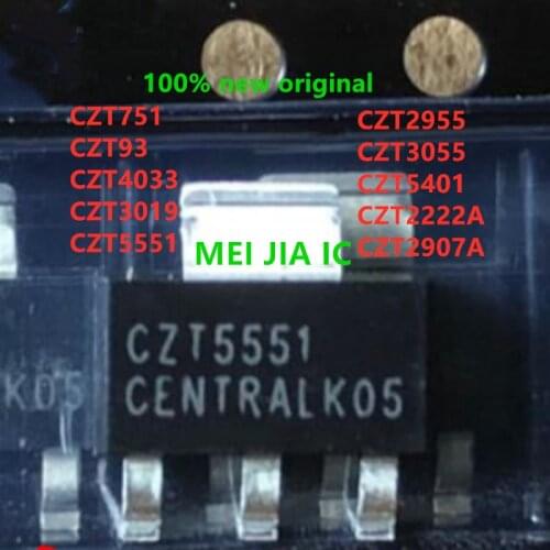 10PCS CZT751 CZT93 CZT4033 CZT3019 CZT5551 CZT2955 CZT3055 CZT5401 CZT2222A CZT2907A CZT751 TR CZT93 TR CZT4033 TR CZT3019 TR