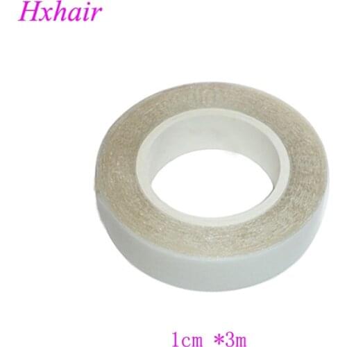 Freeshipping - 100pcs HIGH QUALITY 1cm*3m Double-Sided Adhesive Tape for SKIN WEFT Hair Extension