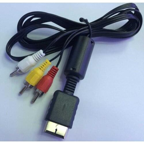 50 Pcs 1.8m Audio Video To 3 RCA AV Cable for PS3/PS2 AV Component TV Video Cable for Playstation 2 3