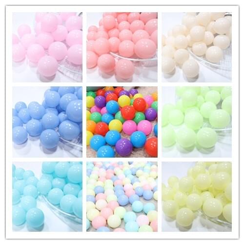 8cm Many Colors 30pcs/lot Optional Eco-Friendly Big Balls Safe Soft Ocean Ball Funny Baby Toy Kid Water Pool Ocean Ball Pits