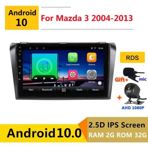 9 inch Android 10 Car DVD Multimedia Player GPS For Mazda 3 bk 2004 2006 08 2010 2012 2013 audio auto radio stereo navigation