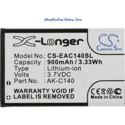 Cameron Sino Battery AK-C140,B111 for Emporia/Doro Primo 401,for Media-Tech MT846KB,for Texet TD-D109,B210,for VEX IQ controller