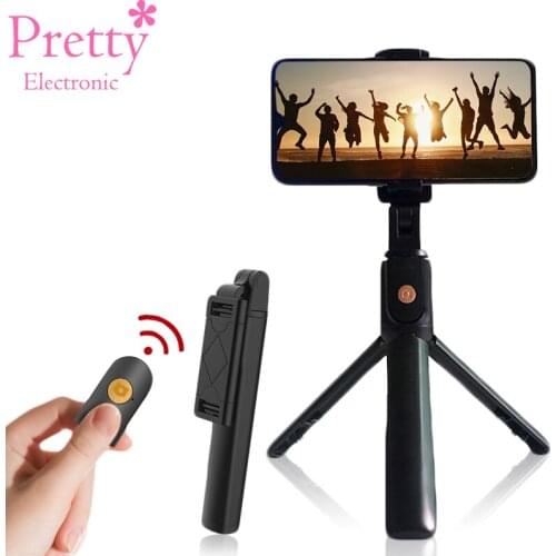 Bluetooth Selfie Stick Mini Tripod Portable Wireless Control Expandable Monopod Handheld 270 Degree Rotation Selfiestick