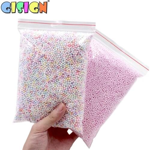 Big Bag Addition for slime Warm Color Snow Mud Particles Accessories Tiny Foam Beads Slime Balls Supplies Charms