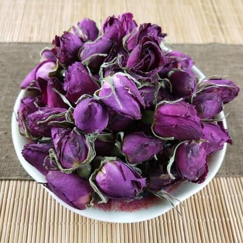 50g/100g/500g DIY Pure natural sulfur-free purple Dried Rose Flower Bud natural Wedding Party Home Decor Beauty Bathing Soaking