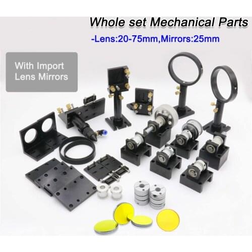 Co2 Laser Parts for DIY CO2 Laser Machine With ZnSe Focus Lens 20-75mm & Mirror 25MM