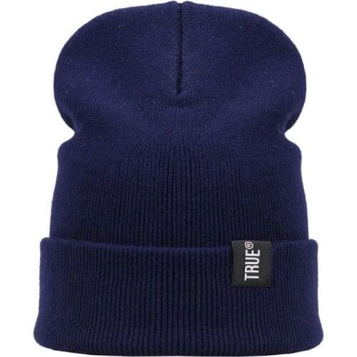 Men Women hat Cuffed Winter Warm Knitting Hats Wool Baggy Slouchy Beanie Hat For Skiing