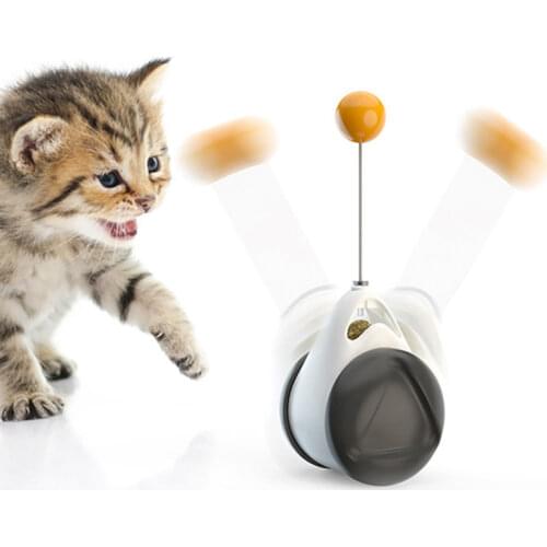 Intelligent Interactive Tumbler Cat Toy Irregular Rotating Toy Fun Pet Game Electronic Interactive Balance Car Kitten Ball
