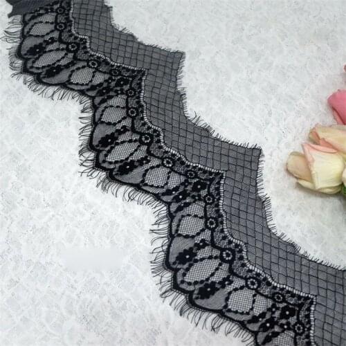 13 Width Chantilly Eyelash Lace Trim Fabric Embroidered Skrit DIY Sewing Accesories Ribbon Lace