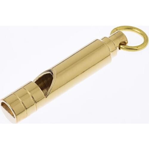 3/8"*2"(10*50mm) brass whistle,outdoor product,Survival whistle,keychain,EDC tool,Flat whistle,1pc-10268950