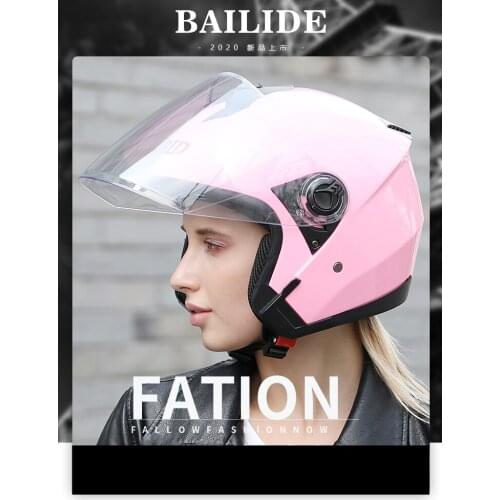 Summer Scooter Motorbike Helmet Comfortable Safety Open Face Dual Lens Visors Moto Motorcycle Electric Bike Helmet Men Women