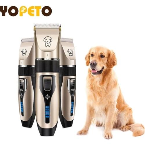 Pet Dog Hair Clippers Electric Scissor Grooming Dogs Cutter Rechargeable Cordless Shaver Low Noise Haircut Tool New 2021 Trimmer