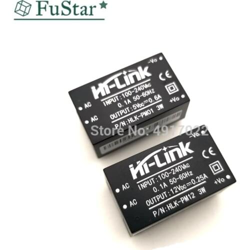HLK-PM01 HLK-PM03 HLK-PM12 AC-DC 220V to 5V/3.3V/12V mini power supply module,intelligent household switch power supply module